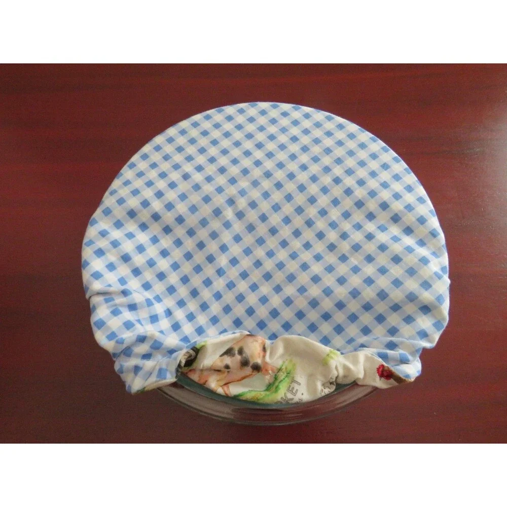 Kitchenaid Bowl Cover, Reversible Farm and Blue Gingham